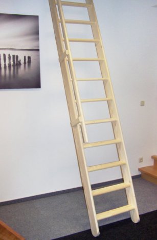 Anstellleiter und Leitertreppe